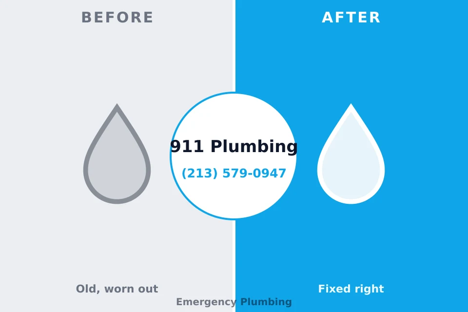 Before and after: plumbing repair Tarpon Springs, FL